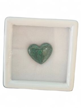 Malachite Heart Cabochon